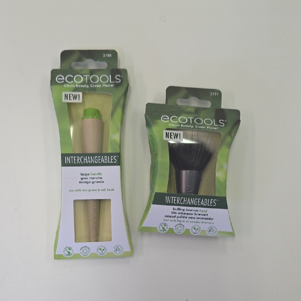ecotools Interchangeables Brush Set - Green and Brown